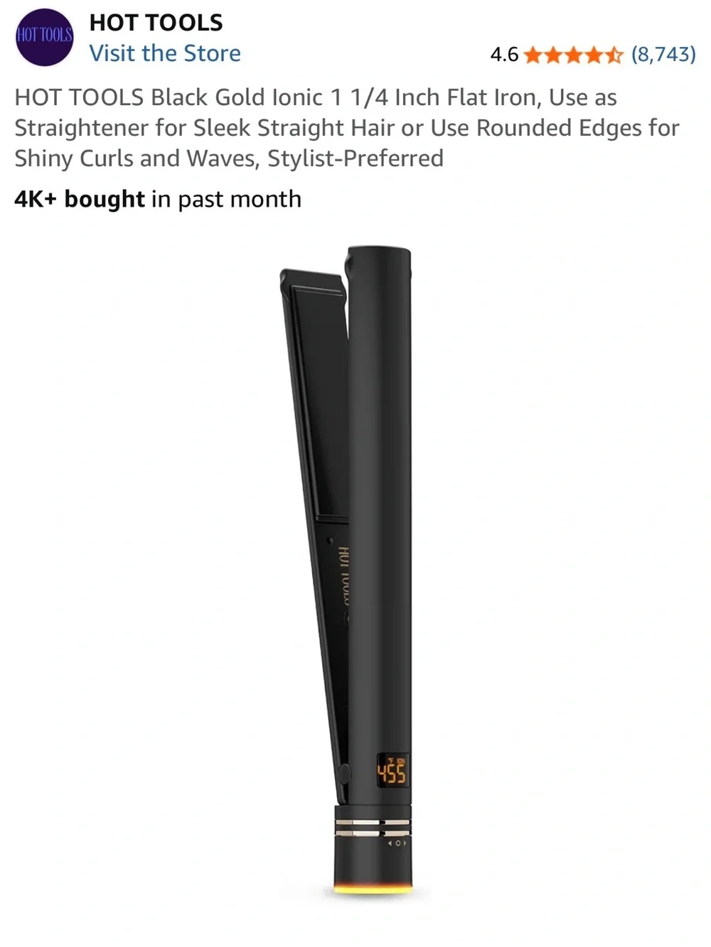 HOT TOOLS Black Gold 1 1/4